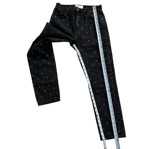 CURRENT ELLIOTT THE VINTAGE CROP SLIM JEANS POLKA DOT WOMEN SIZE 26 - Picture 9 of 12